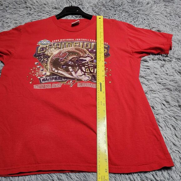 Vintage Tampa Bay Buccaneers‎ Shirt Mens Large NFL Football Champions 2002 Tee - Picture 12 of 13